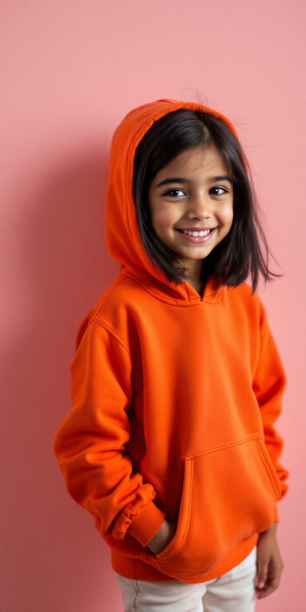 Plain Hoodie Sweatshirt - Image 3